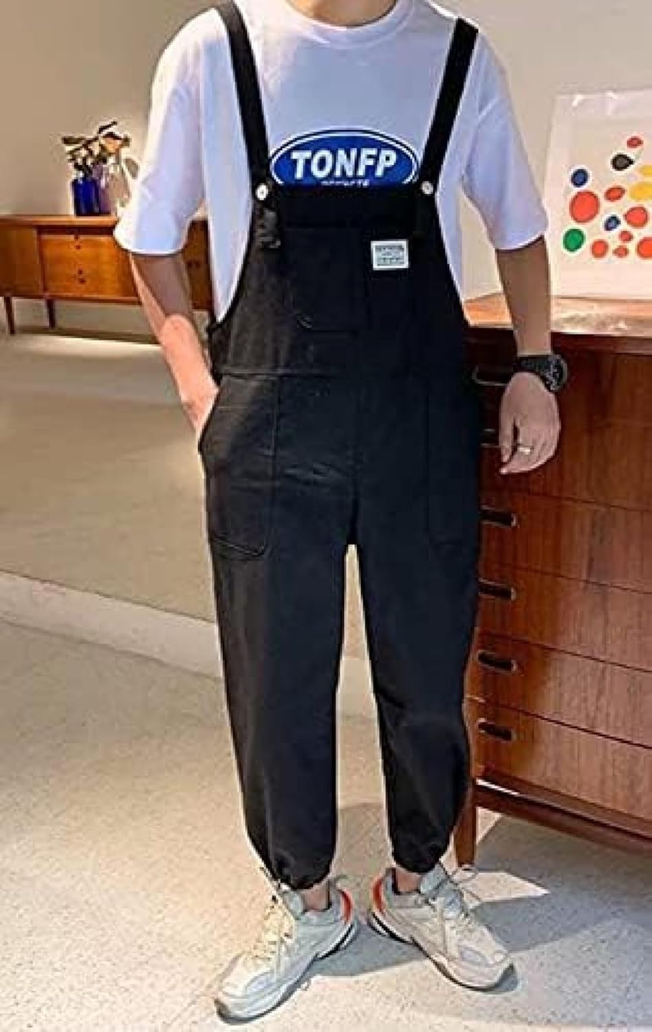 サロペット メンズ 春秋 デニムパンツ オーバーオール 九分丈 ズボン カーゴパンツ カジュアル 学生ズボン ハロンパンツ ストレッチ 原宿系 かっこいい