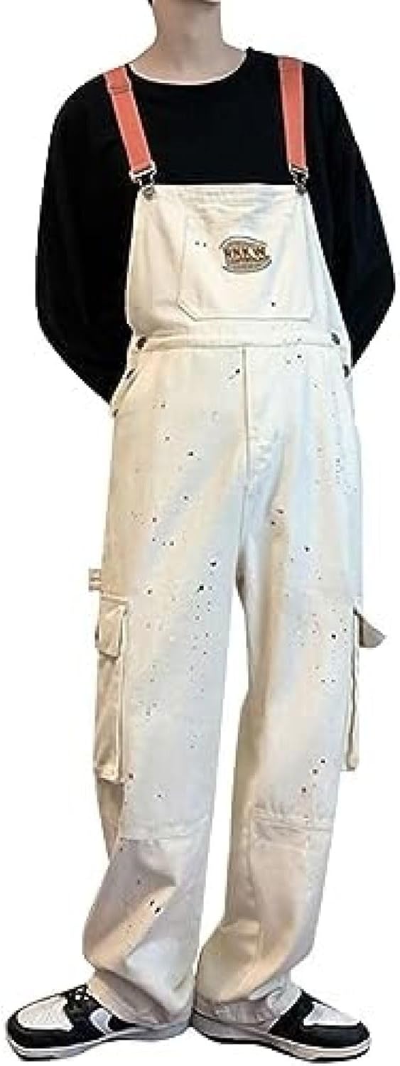 ロングパンツ メンズ サロペット パンツ ゆったり オーバーオール オールインワン 作業着 つなぎ 作業服 カジュアル 無地 ストリート ズボン 男女兼用 おしゃれ