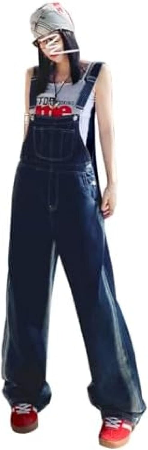 オーバーオール レディース サロペット 大きいサイズ デニムパンツ ビッグシルエット カジュアル ゆったり オシャレ 男女兼用