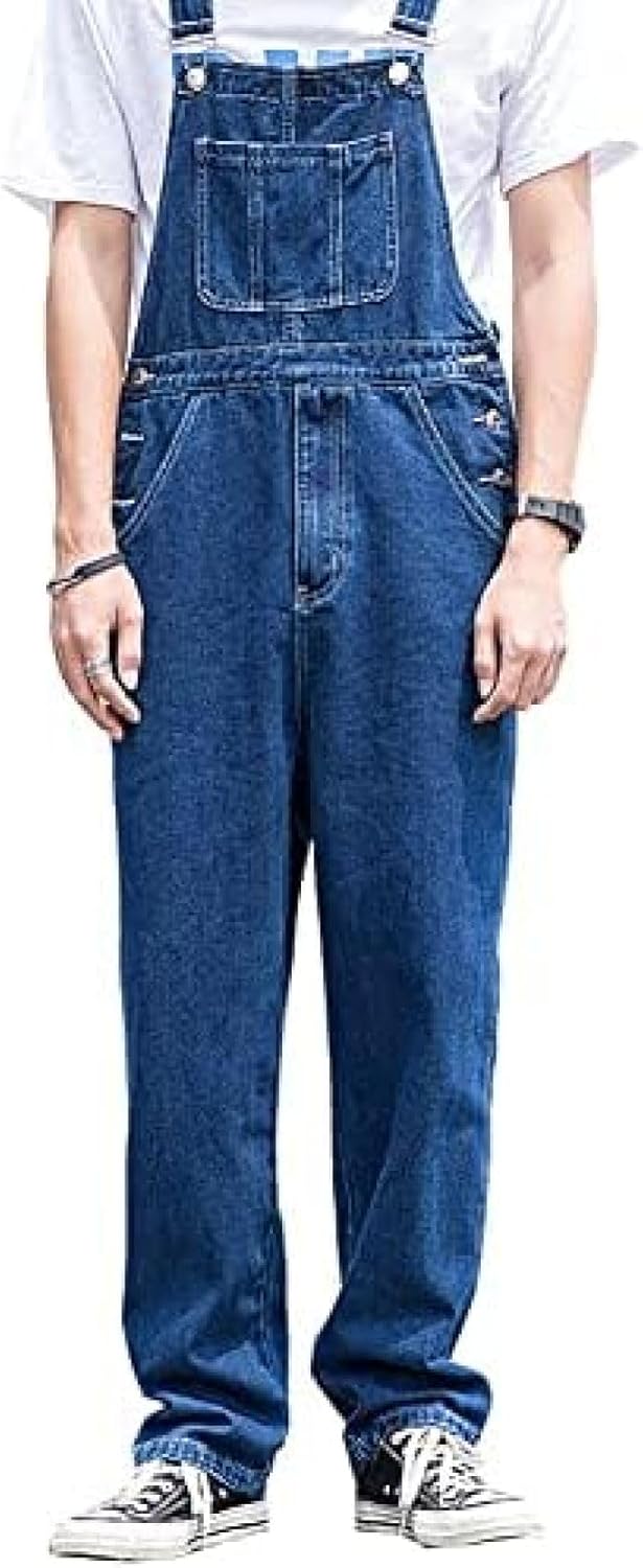 オーバーオール メンズ デニム サロペット デニムパンツ 学生 ゆったり Gパン ワークパンツ ジーンズ ロングパンツ ワイドパンツ 大きいサイズ ロングズボン