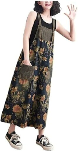 デニムサロペット レディース パンツ レディース デニム ワイドパンツ 大きいサイズ ボトムス 花柄 オールインワン カジュアル 20代 30代 つなぎ オーバーオール 体型カバー ゆったり デニムサロペット レディース パンツ レディース デニム ワイドパンツ 大きいサイズ ボトムス 花柄 オールインワン カジュアル 20代 30代 つなぎ オーバーオール 体型カバー ゆったり