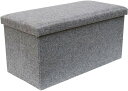 収納スツール ベンチ 折りたたみ 幅76×奥行38×高さ35cm 耐荷重150kg 大容量 収納ボックス スツール 踏み台 オットマン ボックススツール リビング 玄関 寝室 子供部屋 (グレー 1