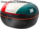 30L リアボックス バイク用 リアボックス トップケース ヘルメット 収納 リアボックス 防水 トップケース 取付簡単 クイックリリース (Color : Three colors+bracket)