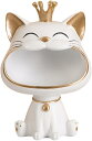 トレイ 玄関収納 キーホルダー 大きな口の猫 飾る 可愛い猫 デスクトップ収納 口紅スタンド 財布 コイン キャンディー皿 樹脂製品 鍵置き 小物収納 部屋 リ...