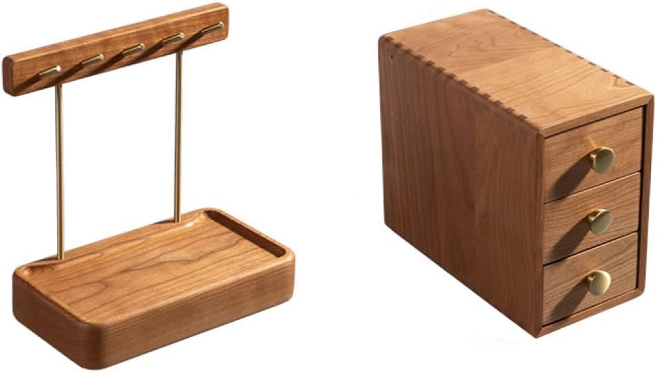収納ボックス 木製 スタイル1 引き出し キースタンド 27*23*19cm 鍵スタンド 腕時計収納 卓上 鍵置き 玄関収納 鍵ホルダー アクセサリーかけ 小物収納 雑物置く 携帯 メガネ カード置き