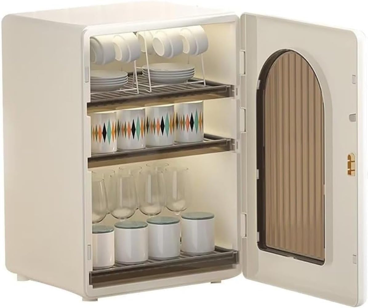 コップ 収納 卓上 3段 卓上食器棚 ミニ お茶碗収納ボックス 食器乾燥ボックス ミニカップボード カップ..