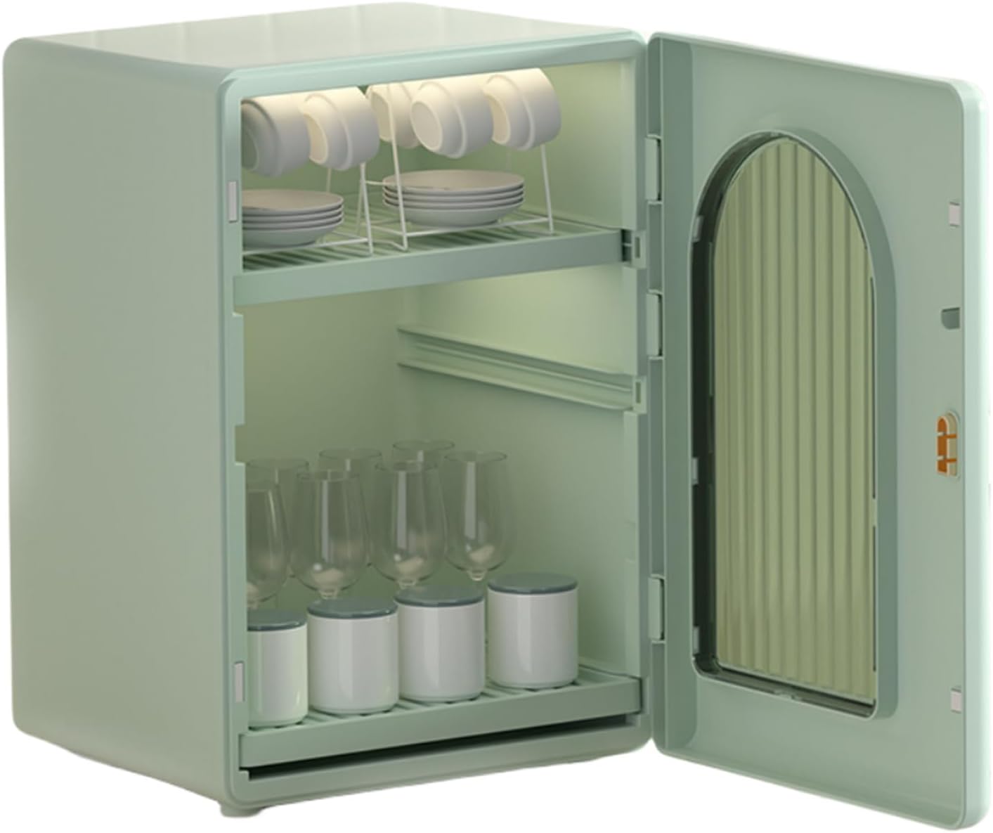 卓上 食器収納 ミニ 収納棚 食器棚 コップ 収納 スリム 2/3段 お茶碗収納ボックス 扉付き 引き出し カ..