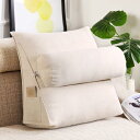三角 ヘッドボードクッション 45*50*20cm 背もたれクッション 体圧分散 様式16 三角 枕 ベッド 腰クッション 椅子 背もたれ 三段階調整 三角クッション テレビ枕 腰掛クッション 背当て(3)