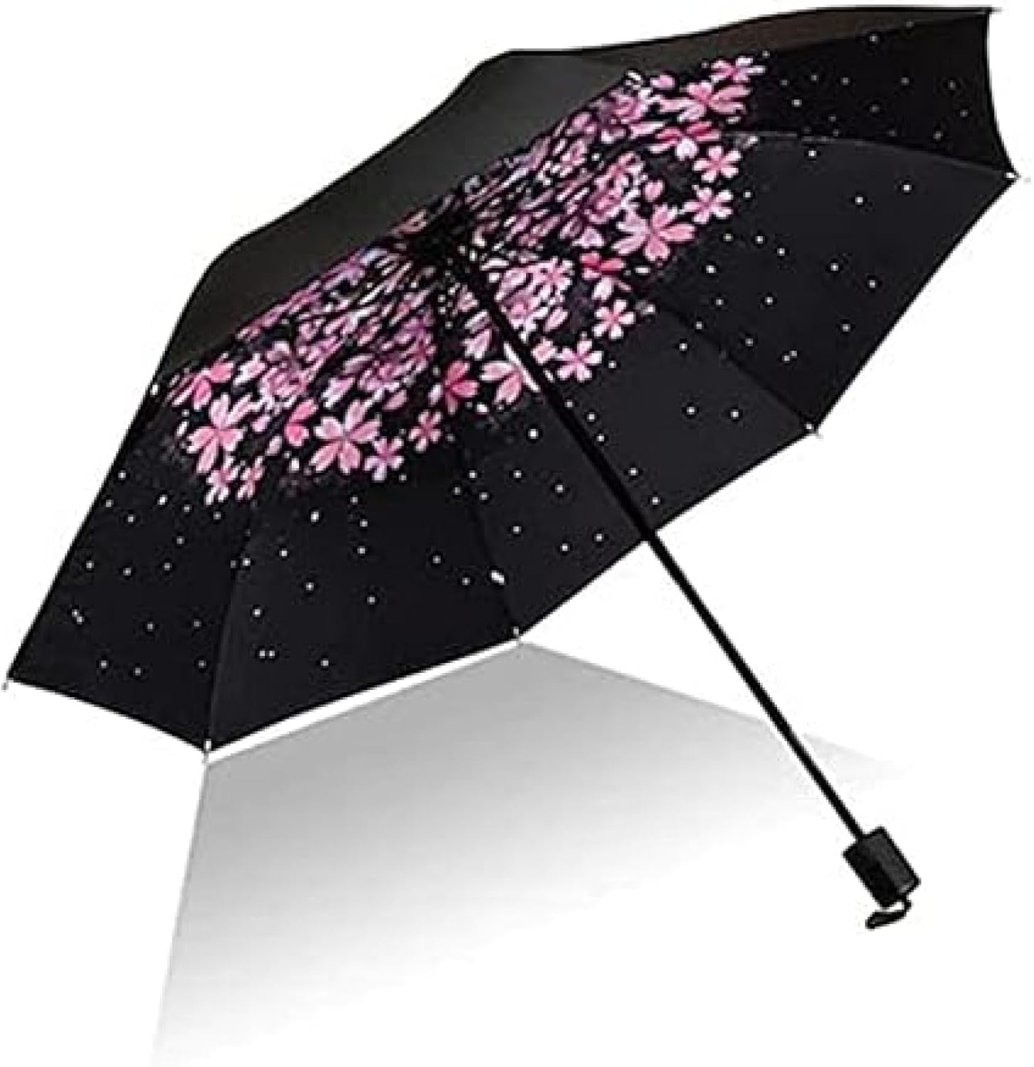 傘 折りたたみ傘 日傘 晴雨兼用 折り畳み傘 UVカット 花柄 桜 星空 内側プリントで雨の日も楽しく 浴衣にもぴったり 和風 和柄 三つ折り傘 丈夫な親骨 日傘 耐久性バツグン
