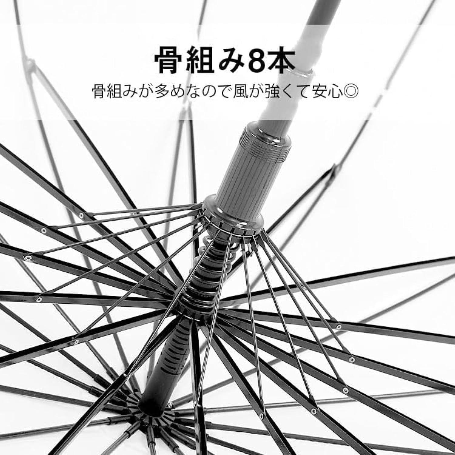 REPSGEAR 雨傘 100cm ワンタッチ式 [ グレー ] レプズギア 雨具 長傘 アンブレラ かさ カサ