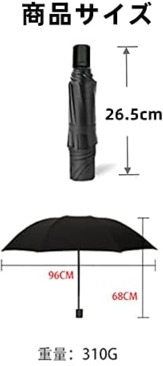＼ポイント10倍／204g超軽量・風に強い高強度アルミ製傘骨 日傘 uvカット 折り畳み 【UPF50＋・ワンタッチ自動開閉・錆が発生しにくい】 折りたたみ傘 遮光遮熱 撥水耐風 紫外線対策 超コンパクト 晴雨兼用 日傘兼用雨傘 傘 レディース メンズ