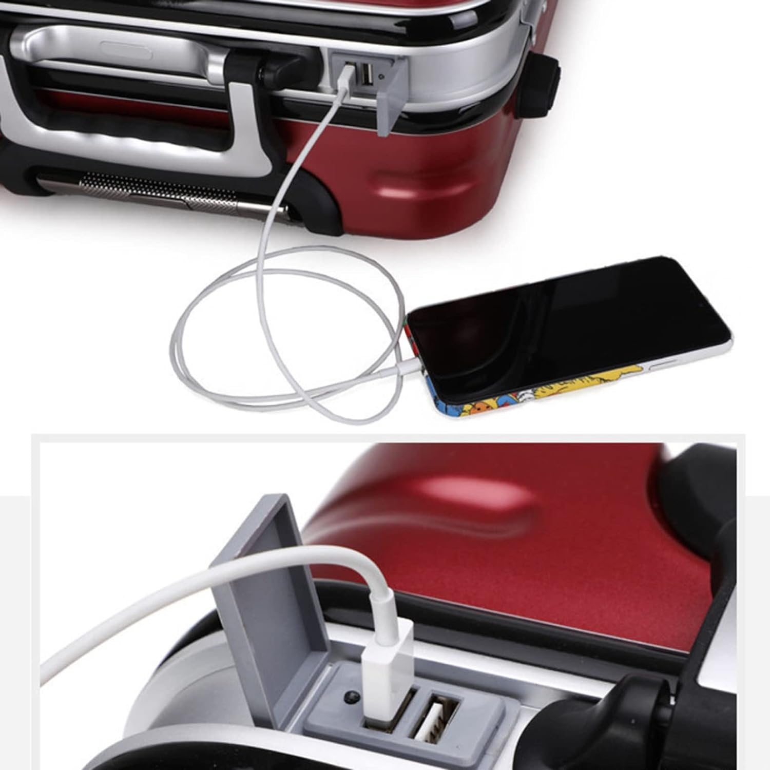 スーツケース キャリーケース 機内持ち込み 35L キャリーバッグ TSAローク搭載 USB充電口 アルミフレーム 超軽量 小型 耐衝撃 静音 ダブルキャスター 360度回転 旅行 ビジネス 出張 レ