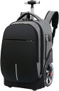 リュックキャリー 3way キャスターバッグ 35L キャリーバッグ 小型 2~3泊対応 2輪 撥水加工 トロリーバッグ メンズ レディース 旅行 合宿 出張 旅行バッグ スーツケース(4)