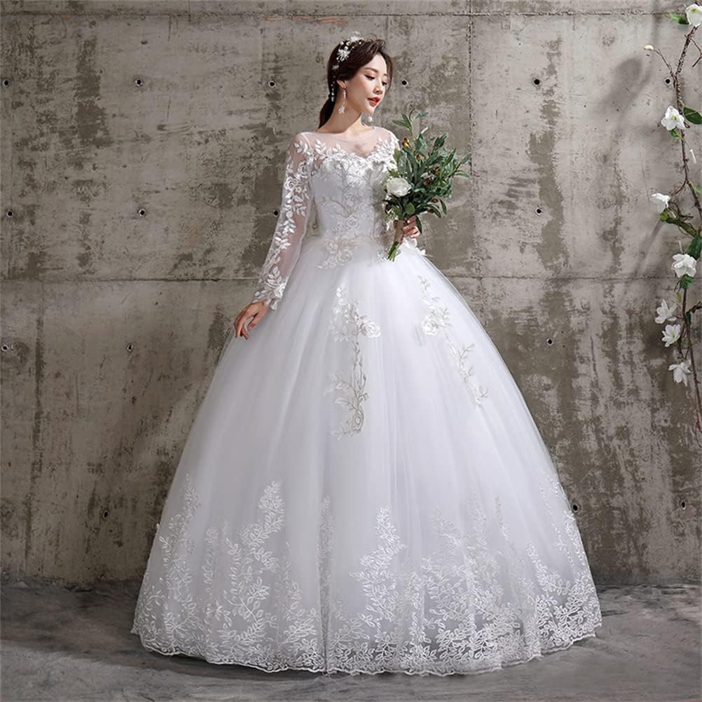 レディース ドレス ウェディングドレス 結婚式ドレス 花嫁ワンピース フォーマルドレス 宴会ドレス ロングドレス 花柄 刺繍 エレガント フォーマル 演奏会 パーティー 宴会 結婚式 披露宴 二次会