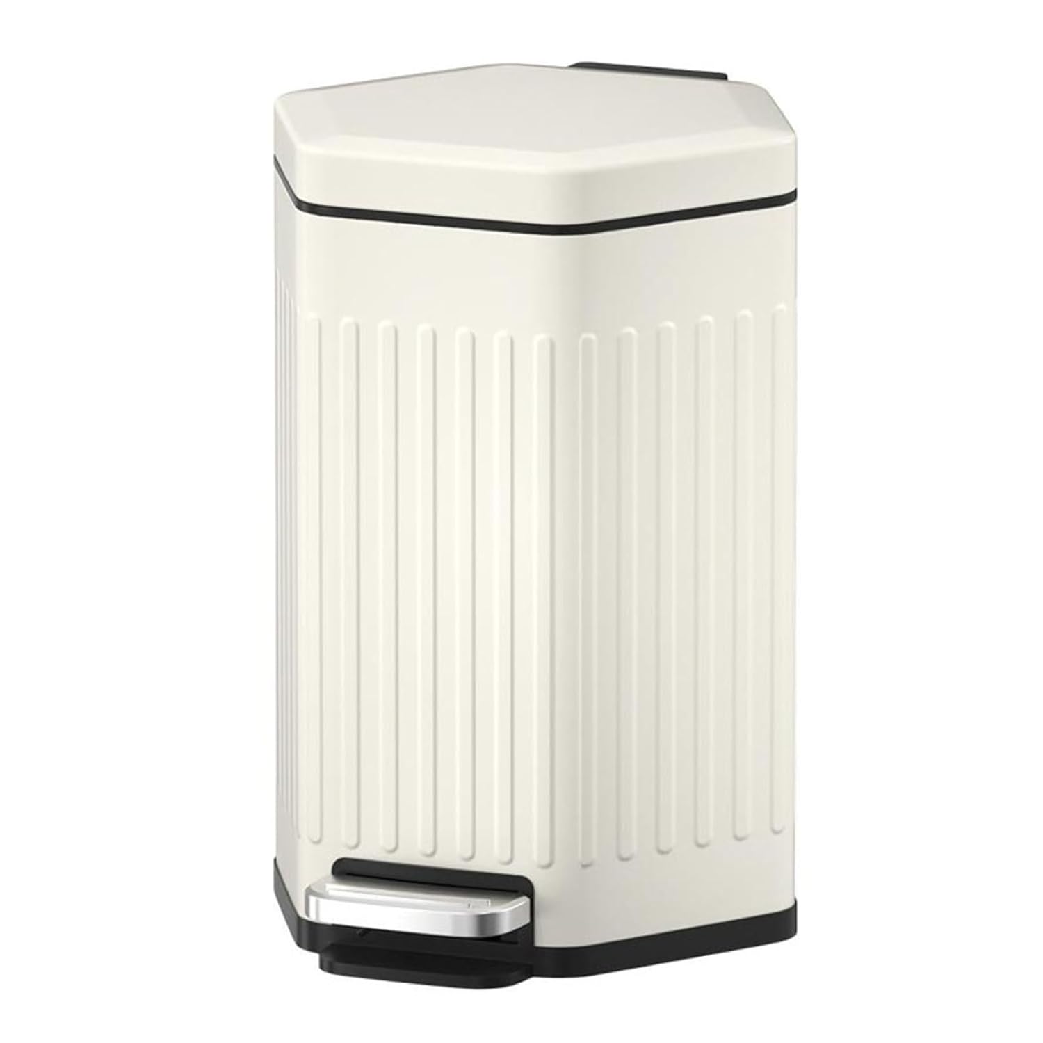 ゴミ箱 ふた付き 15L ダストボックス 角型 ペダル式 ごみ箱 スリム おしゃれ 抗菌 消臭 密閉 音無し 部屋 キッチン リビングルーム トイレ 浴室 オフィス用 スチール