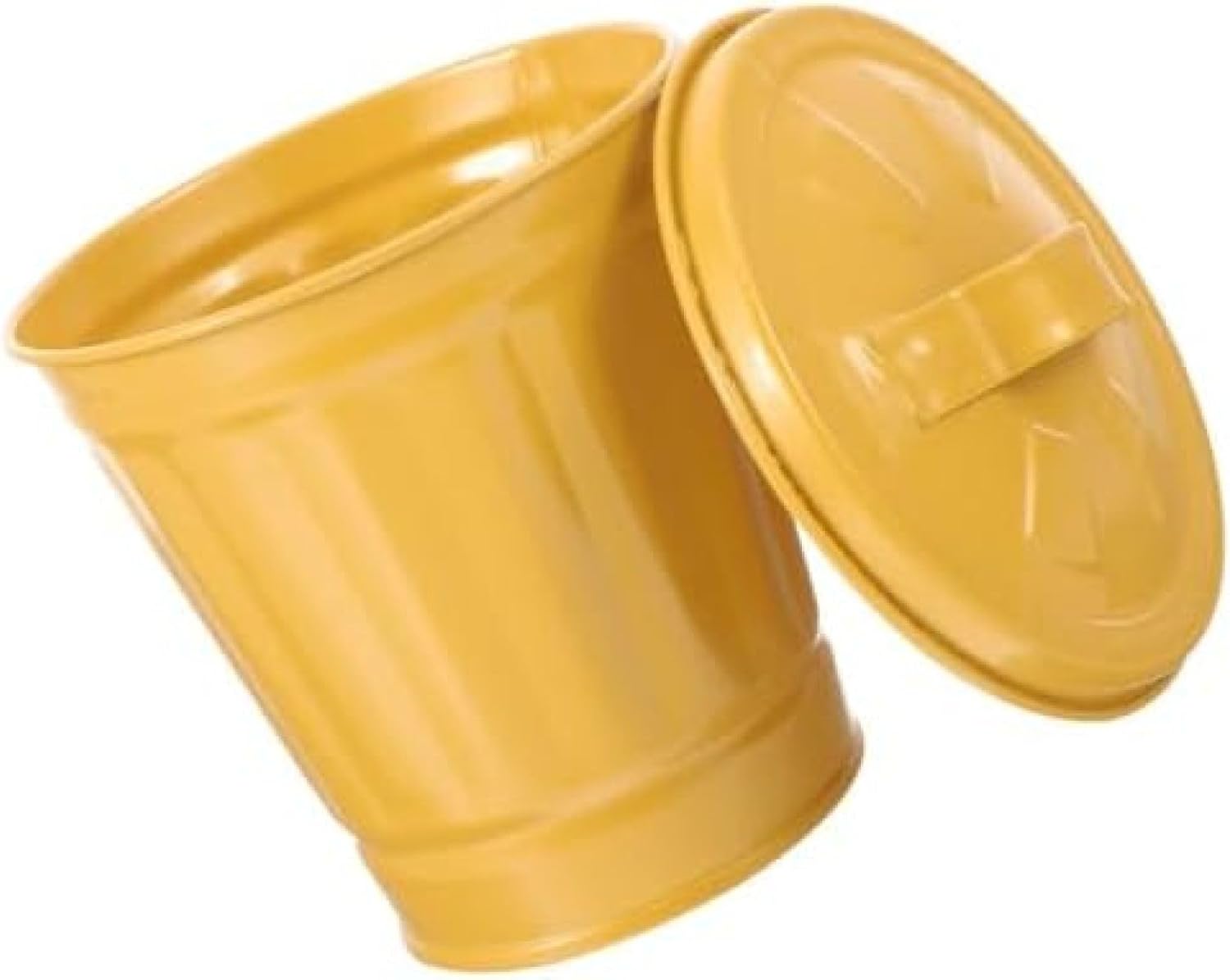 亜鉛メッキ ゴミ箱 缶 バケツ ミニ メタル ゴミ箱 蓋付き ヴィンテージ ファームハウス メタル ユーティリティ ペール デスクトップ ホルダー ホルダー くずかご ゴミ箱 ゴミ箱 カップ 鉛筆 ビ