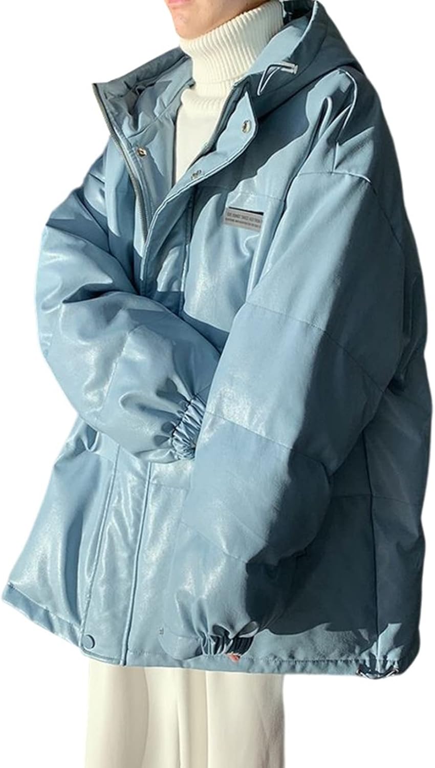 ダウンコート　中綿ジャケット　メンズ　スポーツ　カジュアル　アウトドア　登山　冬服　厚手　暖かい　防風防寒　ショート丈　フード付き　ファッション　無地　カッコイイ　ゆったり　大きめ