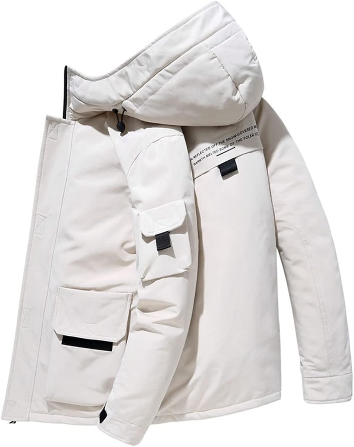 ダウンジャケット メンズ ショート丈 帽子付き 冬 厚手 保温 防風防寒 中綿コート カジュアル 通勤 通学 バイク アウトドア アウター カッコイイ ゆったり 大きめ お洒落 大きいポケット