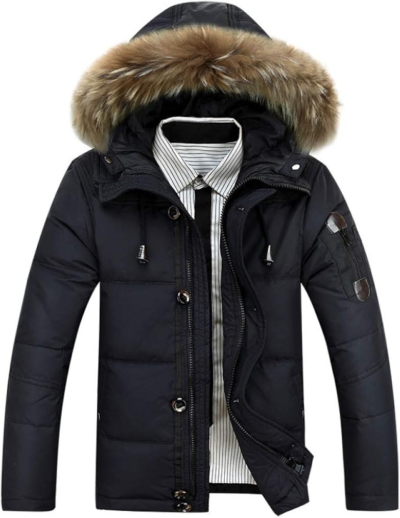 ダウンジャケット メンズ ショート丈 大きいサイズ 中綿コート 冬 防寒 厚手 シンプル 防寒 暖かい 通勤 通学 アウトドア かっこいい カジュアル 無地 ファーフード付き 4色選べる M-4XL