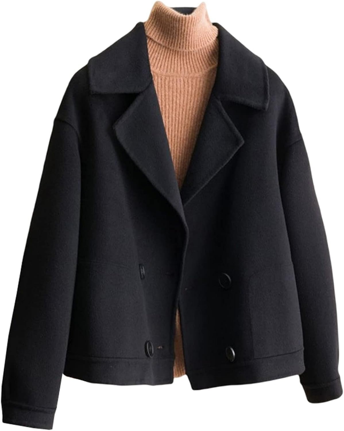 　　　 -------商品詳細------- メイン素材: 100% 分類外繊維(ウール混) 素材構成: 100% 分類外繊維(ウール混) 高品質の材料を採用し、厚手のしっかりした生地感が特徴的なメルトン素材のチェスターコートです。 ファッションだけではなく、触り心地も着心地も素晴らしいです。快適性と保温性を兼ね備えた、耐久性に優れているラシャコートです。 立体感を感じるシルエット、窮屈さを感じさせない快適な着心地を実現。仕立ての良いシルエットでお悩みの体型をカバーしてくれます。説明 ブランド：Sakunaca（※商標【2021-134894】）しっかりした厚みと温もりを感じる生地で、柔らかくて保温性に優れ、真冬の寒さにも耐えられる温かさを維持したコートです。コーディネートに合わせやすくて、様々なスカート、ワンピース、レギンス、ハンドバッグなどのファッションアイテムを簡単に合わせることができます。シンプルな仕様ですので、カジュアルとしてもフォーマルとしても、さらっと羽織るのに最適なアウターで、通勤、デートやお出かけなどいろいろの場合に利用いただけます。サイズは平置き寸法です。表示サイズより多少の誤差(約1-3cm)が生じる場合がございます。厚着をしている場合には、普段より1サイズ上の商品を選んでください。商品の色は、ご使用のモニターによって実際の色と異なる場合が御座いますのでご了承ください。漂白剤?タンブラー乾燥ご使用は避けてください。洗濯後はよく型を整えて干してください。優れている材質の使用と優秀な技術を基にし、本産業に尊敬しています。お客様が購入していただく全ての服装は安全で、着心地と通気性がよいです。細かいところまで厳しく検査します。長く愛される商品づくりを目指しています。どうぞご安心に購入ください。万が一、商品の不良など問題がありましたら「アカウントサービス」→「注文履歴」→「販売：新作店舗」→「質問する」から、ご連絡をいただきますようお願い申し上げます。