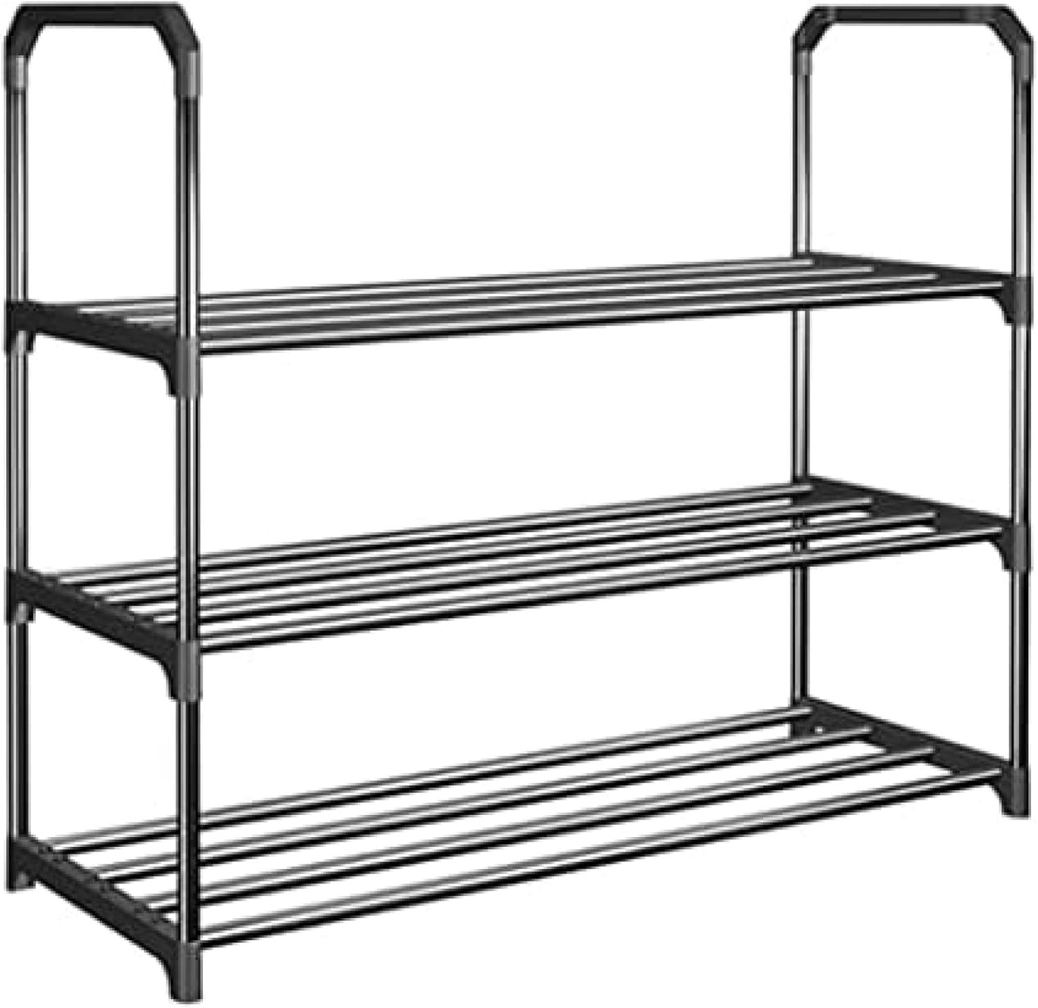靴収納 シューズラック 靴棚 金属製の靴ラック靴収納オーガナイザー組み立てが簡単多機能靴タワーシェ..