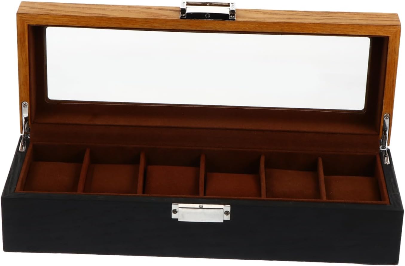 6 ボックス ウォッチボックス 男性用のヴィンテージ時計 男性用のレトロな時計 ボデリーの男性用腕時計..