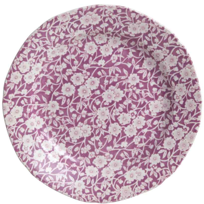 バーレイ 英国食器 Burleigh ブロッサムキャリコ プレートM 21.5cm /Burleigh/英国製/青/花柄/おしゃれ/上品