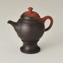 急須 常滑焼 村田益規作 益規窯変台付後手茶注 150cc /ジパング・常滑 陶製茶こし 日本製 陶器 作家もの 木箱