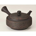 急須 常滑焼 伝統工芸士 益規 黒カット切立茶注 村田益規作 290cc /名工作品 常滑 陶製茶こし 日本製 陶器 作家もの 木箱