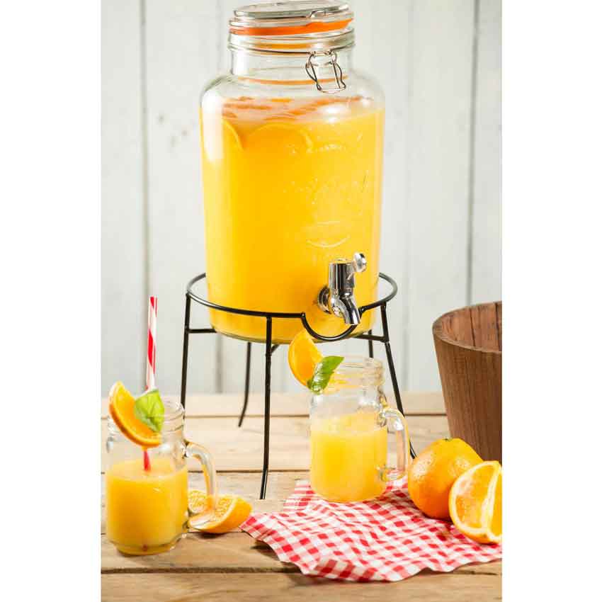 KILNER(キルナー)ラウンドドリンクディスペンサースタンドアイスティー/健康管理/レモン水/パーティ/KilnerROUNDDRINKSDISPENSERSTAND