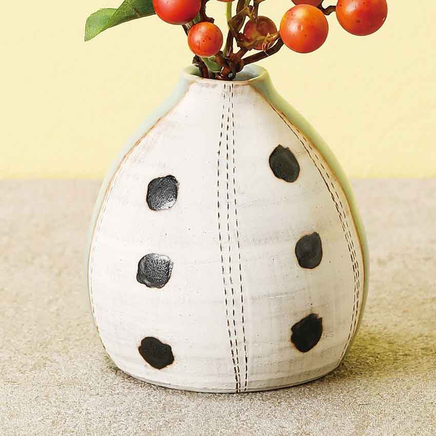 【伝統工芸 常滑焼】山田作 山田青磁釉 一輪挿し高さ8.5cm 日本製/花瓶/花入れ/花器/床の間飾り/フラワーベース/焼き物/和/ギフト
