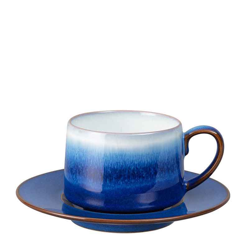 ꥹ Denby ǥӡ ֥롼إ ƥå& 250mlBlue Haze ҡ  ƥå  襤 ե ץ쥼 Tea/Coffee Cup