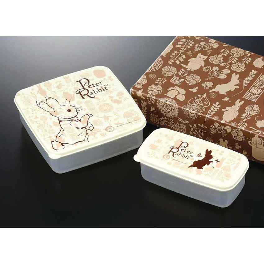 樂天商城 - ピーターラビット　シールウェア　2個セット　peterrabbit お弁当 かわいい ウサギ 兎 ランチグッズ ランチケース 保存容器