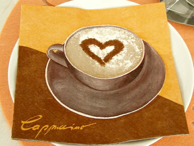 ti-flair ドイツ製 カプチーノベニス　ペーパーナプキン（20枚入り）　デコパージュ/かわいい