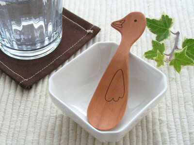 Rakuten - あひるのおやつスプーン WOOD'N 木製カトラリー ////動物 かわいい おしゃれ おすすめ クリックポスト可