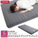 【ポイント20倍・送料無料】折りたためるスプリングマットレス シングルサイズ フランスベッド 日本製 +不織布マスク(5枚入) おすすめ 人気 おしゃれ 誕生日 プレゼント ギフト レビュー キャンペーン 家具 インテリア 雑貨 引越し 新生活 ホワイトデー