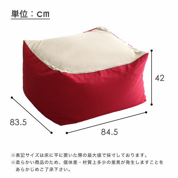 【送料無料】新配合でヘタリにくい キューブ型ビーズクッション ライトカラー Guimauve Neo-ギモーブネオ- カラーズ XLサイズ おすすめ 人気 安い 激安 格安 セール sale バーゲン おしゃれ 誕生日 プレゼント ギフト 引越し 新生活 ホワイトデー [2]