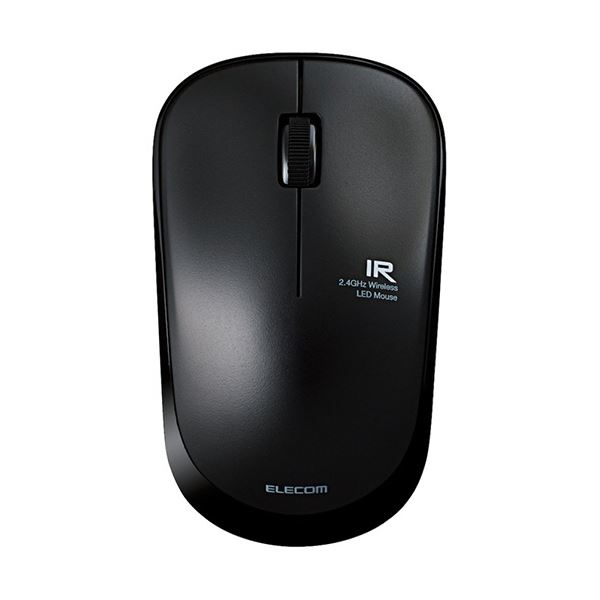 【送料無料】(まとめ) エレコム 無線IRマウス(3ボタン) 静音モデル ブラック M-IR07DRSBK 1個[×5セット]　おすすめ 人気 安い 激安 格安 おしゃれ 誕生日 プレゼント ギフト 引越し 新生活