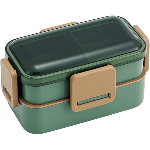 【おすすめ・人気】スケーター 抗菌食洗機対応ふわっと弁当箱 2段 セージグリーン PFLW4AG|安い 激安 ..