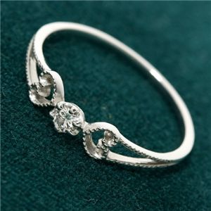 【送料無料】K18WG アンティーク調ダイヤリング 指輪 13号 おすすめ 人気 安い 激安 格安 おしゃれ 誕生日 プレゼント ギフト 引越し 新生活 ホワイトデー