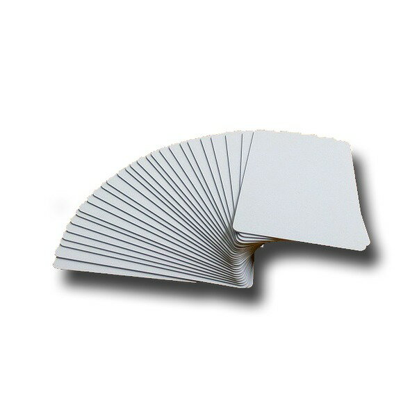【おすすめ・人気】無地プラスチックカード/オフィス用品 【100枚セット 厚さ0.5mm】 薄め クレジットカードサイズ 材質：PVC 日本製|安い 激安 格安