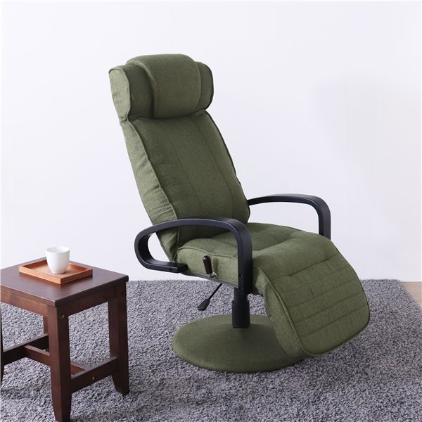 【おすすめ・人気】多機能リクライニングチェア GR グリーン 組立品|安い 激安 格安