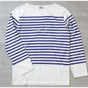 【おすすめ・人気】フランスタイプ ボーダーシャツ S ホワイト×ブルー レプリカ 新品 綿100% フランス軍 ミリタリーウェア ミリタリーシャツ|安い 激安 格安
