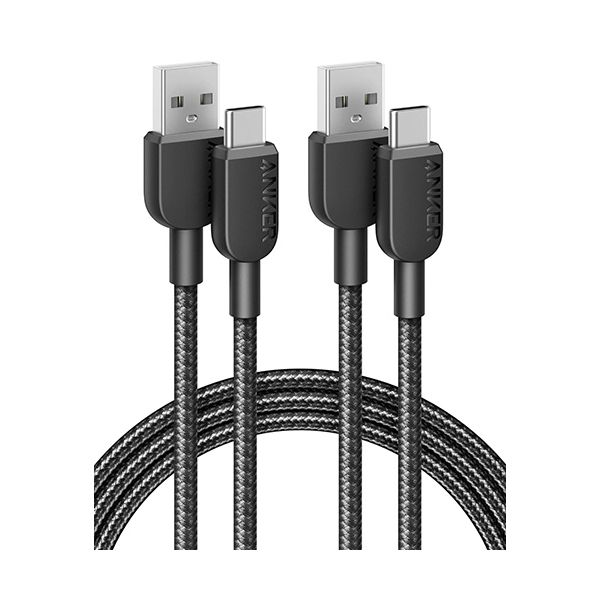 【おすすめ・人気】アンカージャパン ANKER 310 高耐久ナイロン USB-C&USB-A ケーブル 1.8m ブラック B81G60111パック(2本)|安い 激安 格安