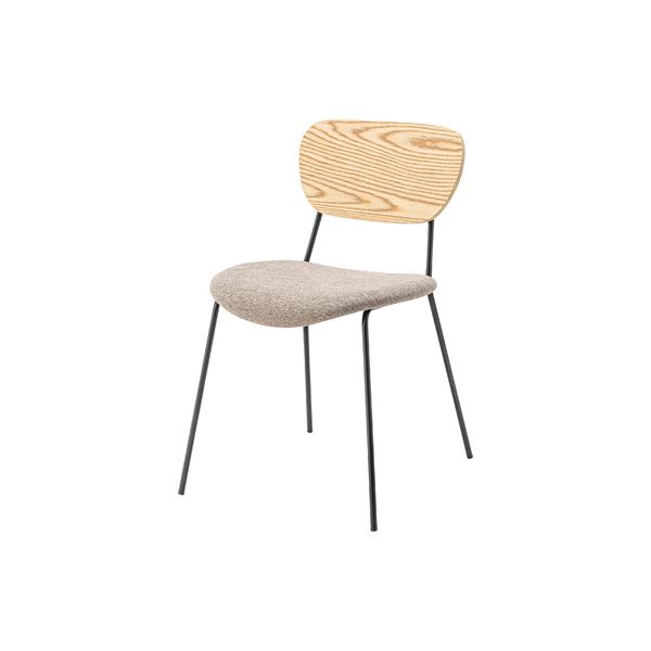 【おすすめ・人気】(まとめ) チェア ベージュ 完成品 【×2セット】 シンプル|安い 激安 格安