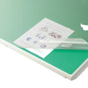 【送料無料】ライオン事務器 バイオマスデスクマット バイオマス配合再生塩ビPBKタイプ ダブル(グリーンマット付) 1590×690×1.2mm No.167-...