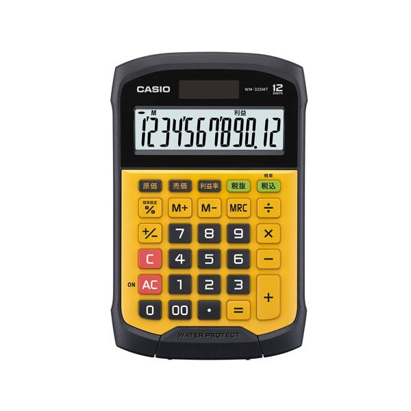 おすすめ・人気の商品■商品内容水回りやほこりの多い場所でも使えます！■商品スペック●外形寸法（幅）[mm]：108.5●外形寸法（奥）[mm]：168.5●外形寸法（高）[mm]：33.4●質量[g]：約175●桁数[桁]：12●電源：太陽電池+内蔵電池(CR2032)●保証期間：1年間●付属品：内蔵電池(CR2032)■送料・配送についての注意事項●本商品の出荷目安は【3 - 6営業日　※土日・祝除く】となります。●お取り寄せ商品のため、稀にご注文入れ違い等により欠品・遅延となる場合がございます。●本商品は仕入元より配送となるため、沖縄・離島への配送はできません。