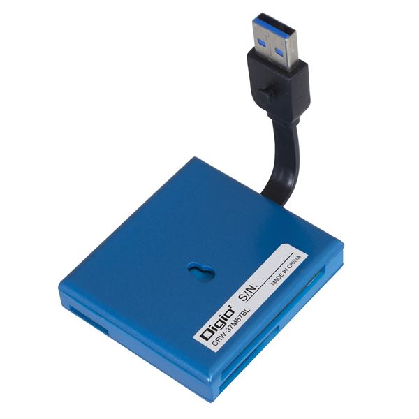 【おすすめ・人気】Digio2 USB3.2Gen1 マルチカードリーダー CRW-37M87BL ブルー|安い 激安 格安