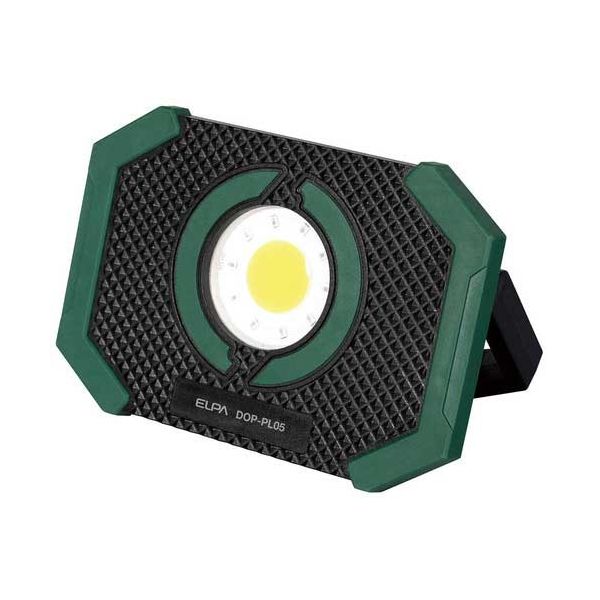 おすすめ・人気の商品■商品内容乾電池式ライト。180度回転するスタンドで、置く・吊るす・手持ちなど使い方自由自在。■商品スペック●外形寸法（幅）[mm]：約143●外形寸法（奥）[mm]：約32●外形寸法（高）[mm]：約100●質量[g]：（電池除く）約170●使用電池：単3形アルカリ乾電池×4本（別売）●点灯時間：HI＝約3時間、MID＝約5時間、LOW＝約9時間、赤色点灯＝約7時間、赤色点滅＝約13時間●光源：白色COBLED×1灯+赤色LED×10灯●仕様：防水仕様：IPX4（防沫形）●明るさ：HI＝約800lm、MID＝約400lm、LOW＝約180lm、赤色点灯＝約15lm※アルカリ乾電池初期時■送料・配送についての注意事項●本商品の出荷目安は【3 - 6営業日　※土日・祝除く】となります。●お取り寄せ商品のため、稀にご注文入れ違い等により欠品・遅延となる場合がございます。●本商品は仕入元より配送となるため、沖縄・離島への配送はできません。[ DOP-PL05 ]