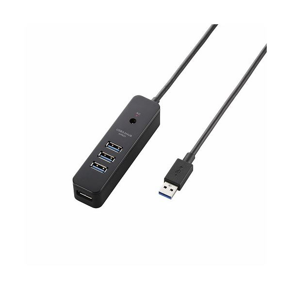 【おすすめ・人気】エレコム USB3.0ハブ（4ポートマグネット付き） U3H-T410SBK|安い 激安 格安